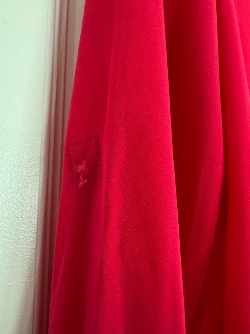 Candie’s Pink Blouse Size S Sheer V Neck Flowy Long Sleeve Top - Picture 6 of 7